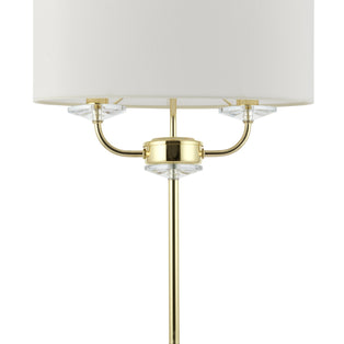 Nixon 2 Light Table Lamp Brass