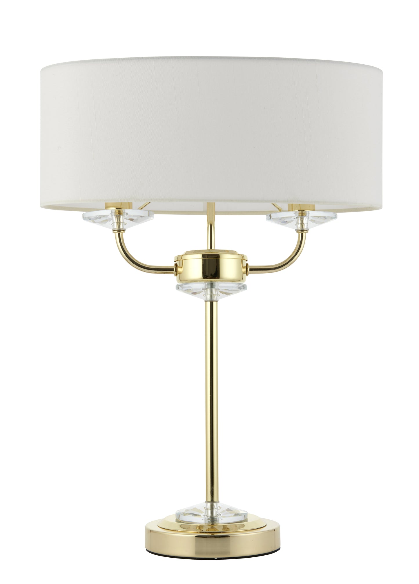 Nixon 2 Light Table Lamp Brass
