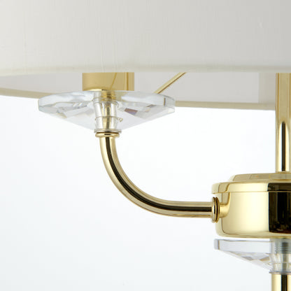Nixon 2 Light Table Lamp Brass