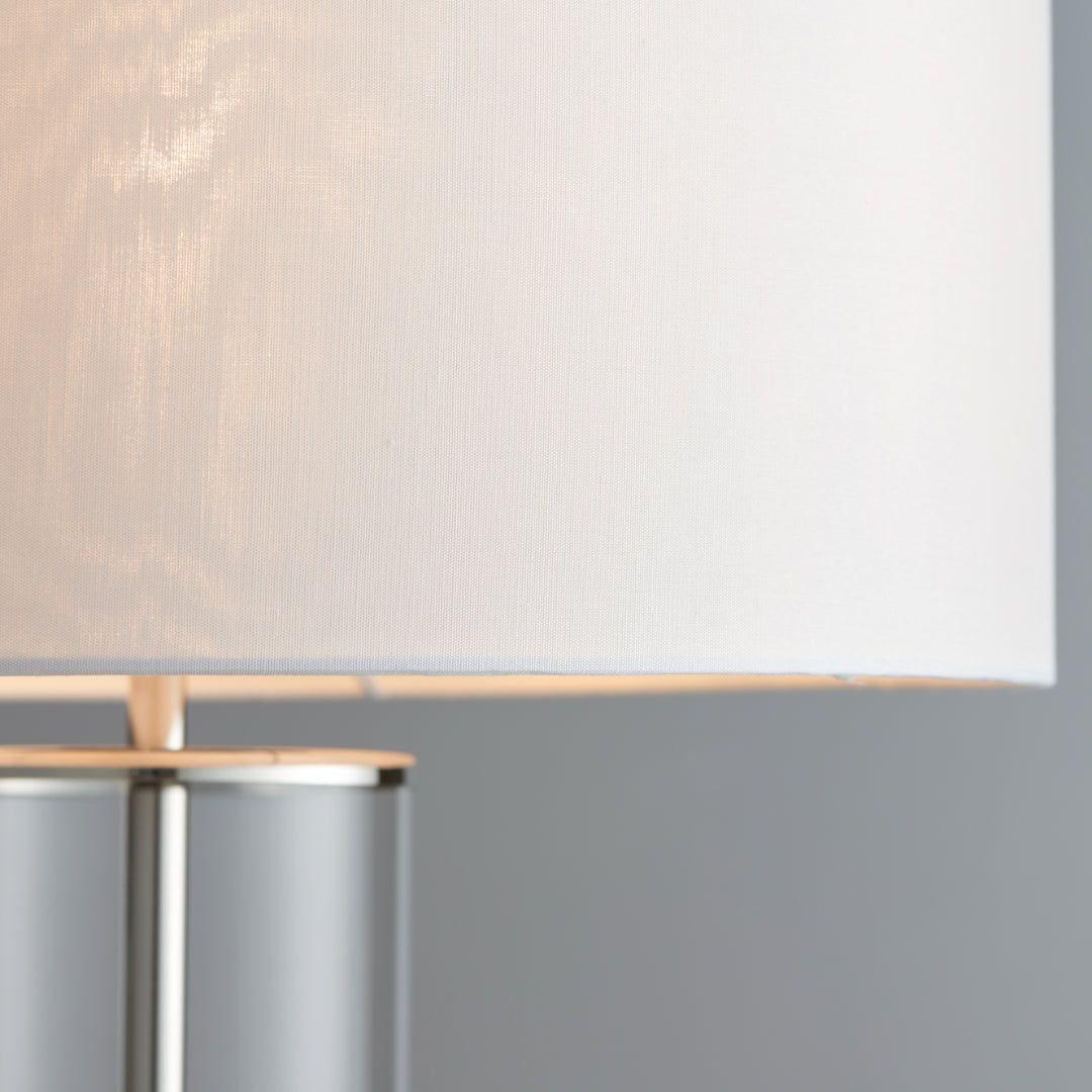 Lessina Nickel and Glass Touch Table Lamp