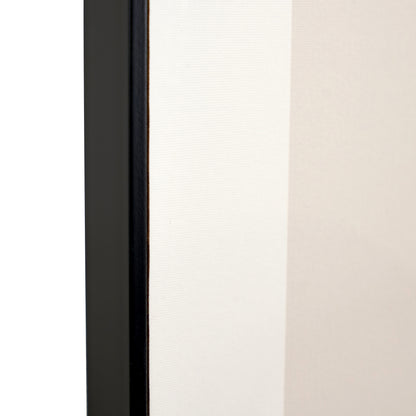 Art Deco Linear Gold And Black Framed Canvas