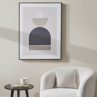 Art Deco Gold And Black Framed Canvas