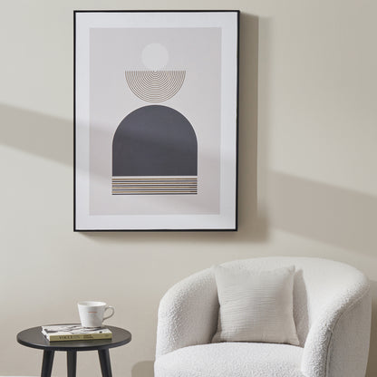 Art Deco Gold And Black Framed Canvas