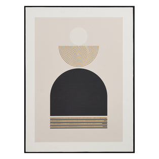 Art Deco Gold And Black Framed Canvas