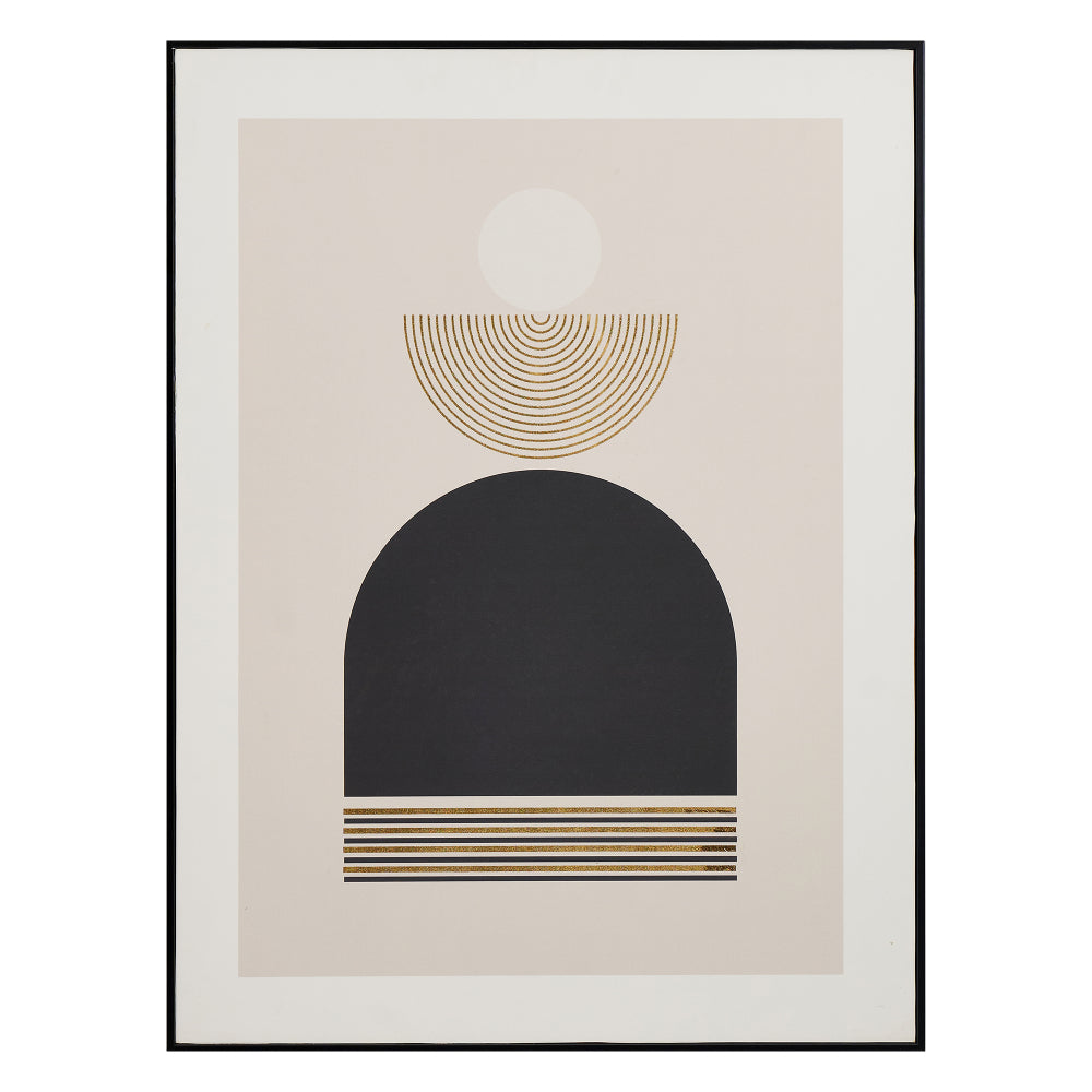 Art Deco Gold And Black Framed Canvas