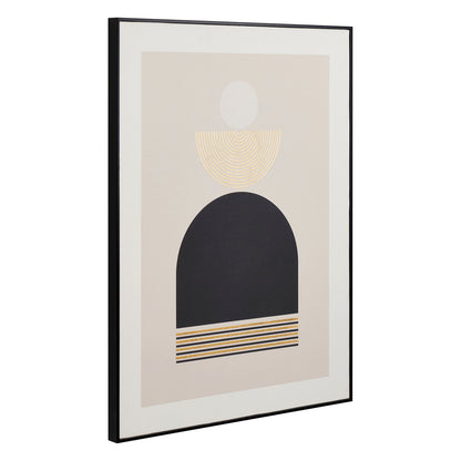 Art Deco Gold And Black Framed Canvas