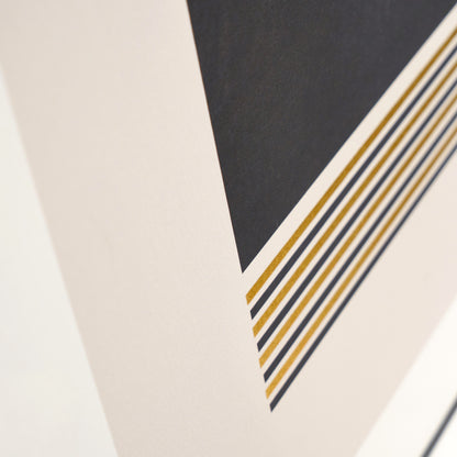Art Deco Gold And Black Framed Canvas