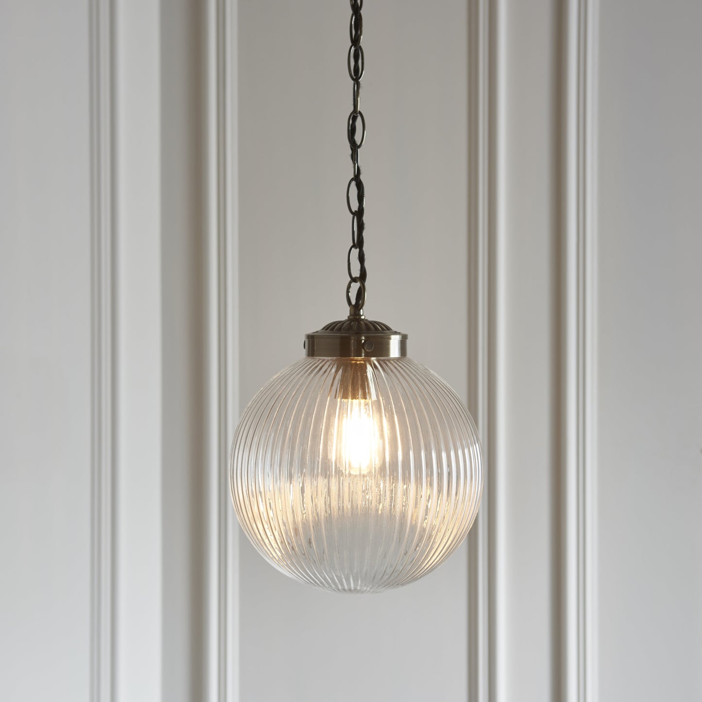 Brydon Pendant 250mm Antique Brass