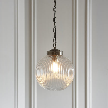 Brydon Pendant 250mm Antique Brass