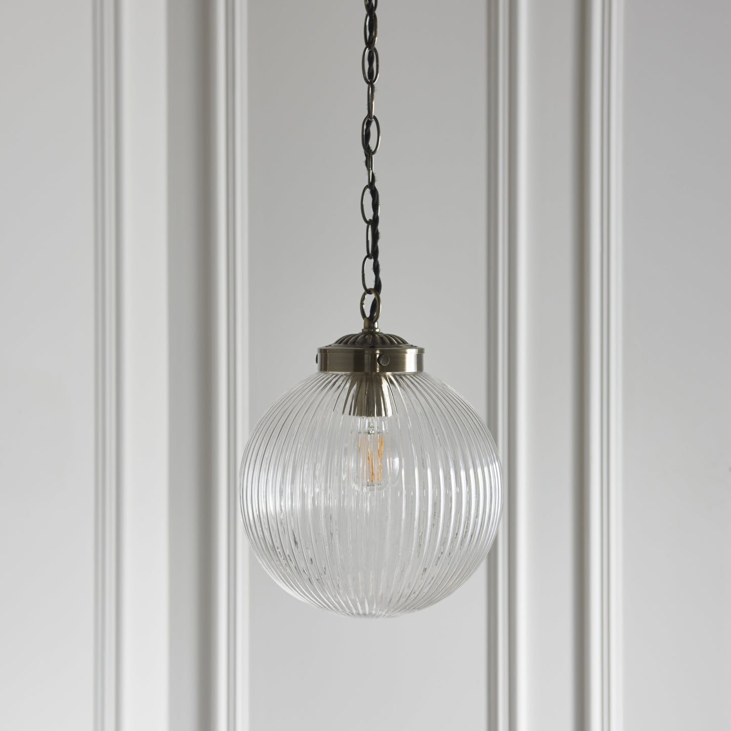 Brydon Pendant 250mm Antique Brass
