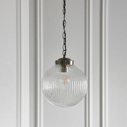 Brydon Pendant 250mm Antique Brass