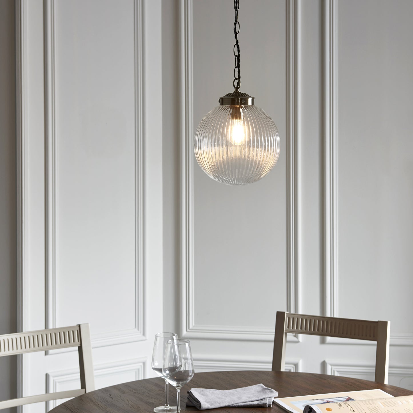 Brydon Pendant 250mm Antique Brass