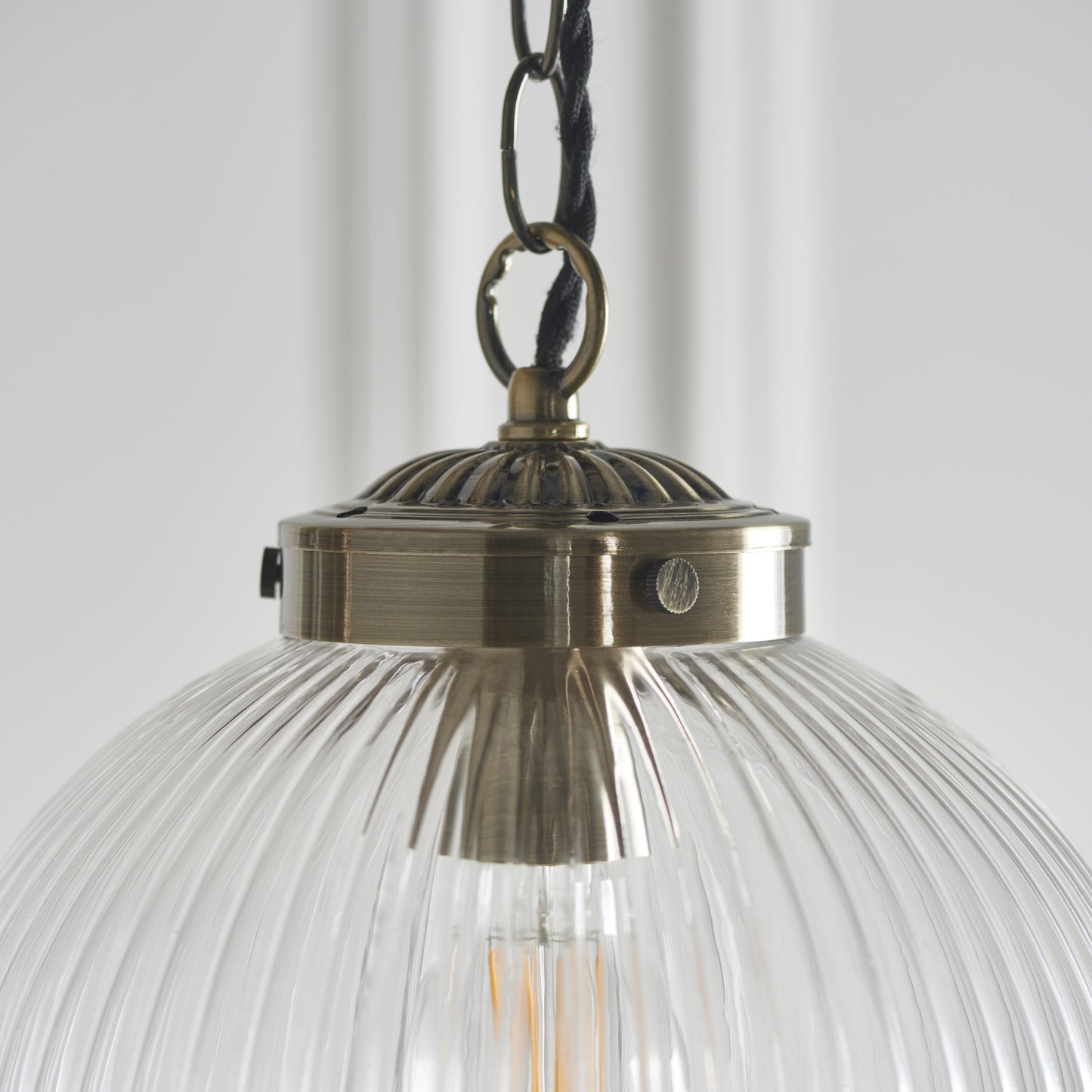 Brydon Pendant 250mm Antique Brass