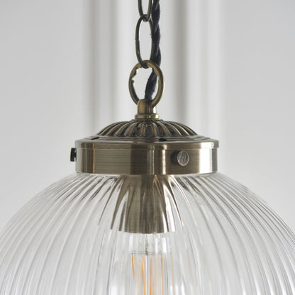 Brydon Pendant 250mm Antique Brass