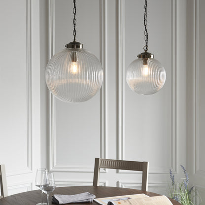 Brydon Pendant 250mm Antique Brass