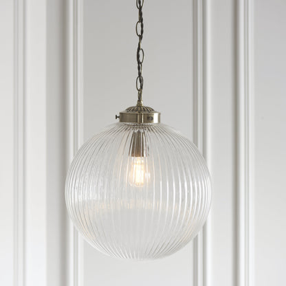 Brydon Pendant 350mm Antique Brass