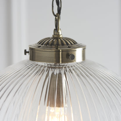 Brydon Pendant 350mm Antique Brass