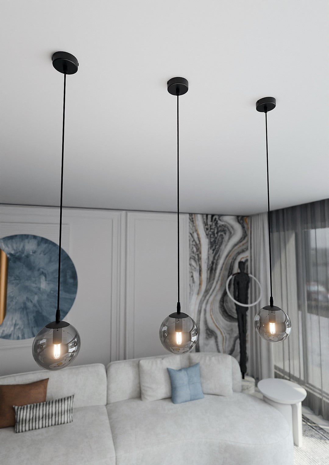 Cosmo Light Pendant Black & Graphite