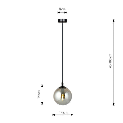 Cosmo Light Pendant Black & Graphite