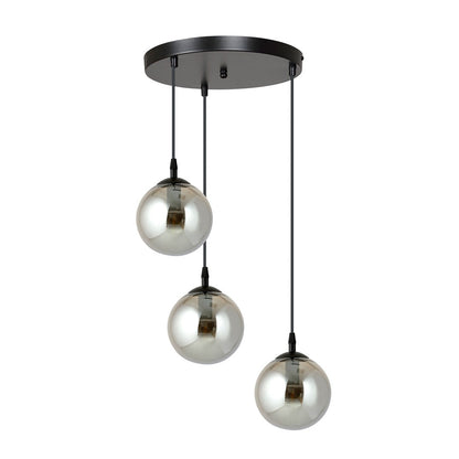 Cosmo 3 Light Pendant Black & Graphite