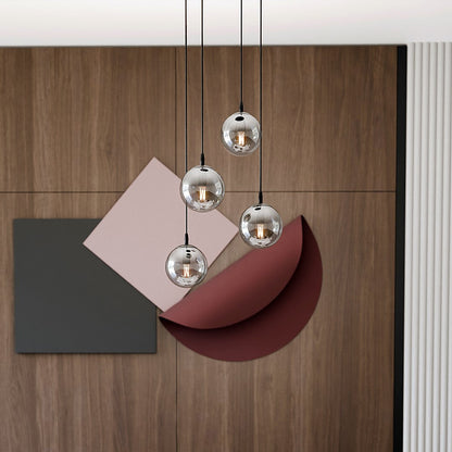 Cosmo 4 Light Pendant Black & Graphite