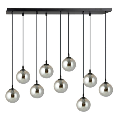Cosmo 9 Light Pendant Black & Graphite