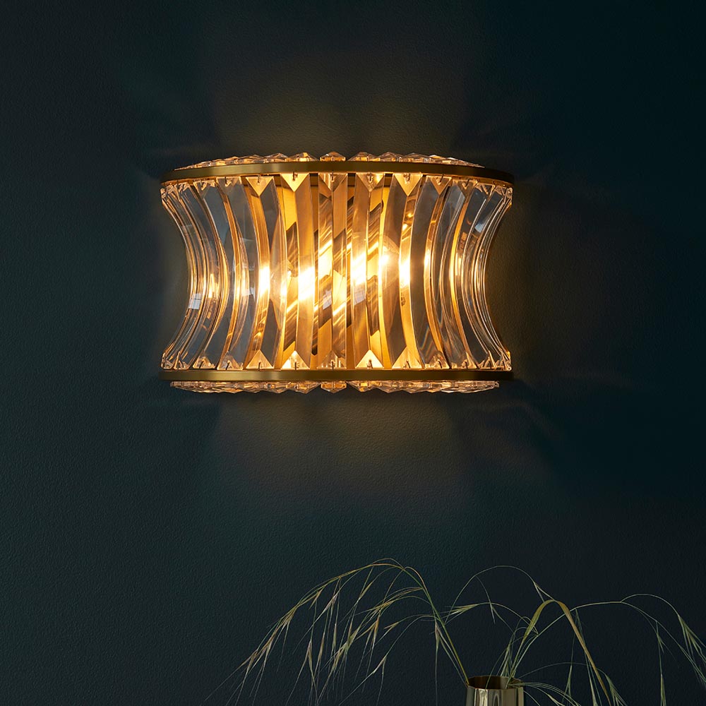 Diana Wall Light Brushed Warm Brass
