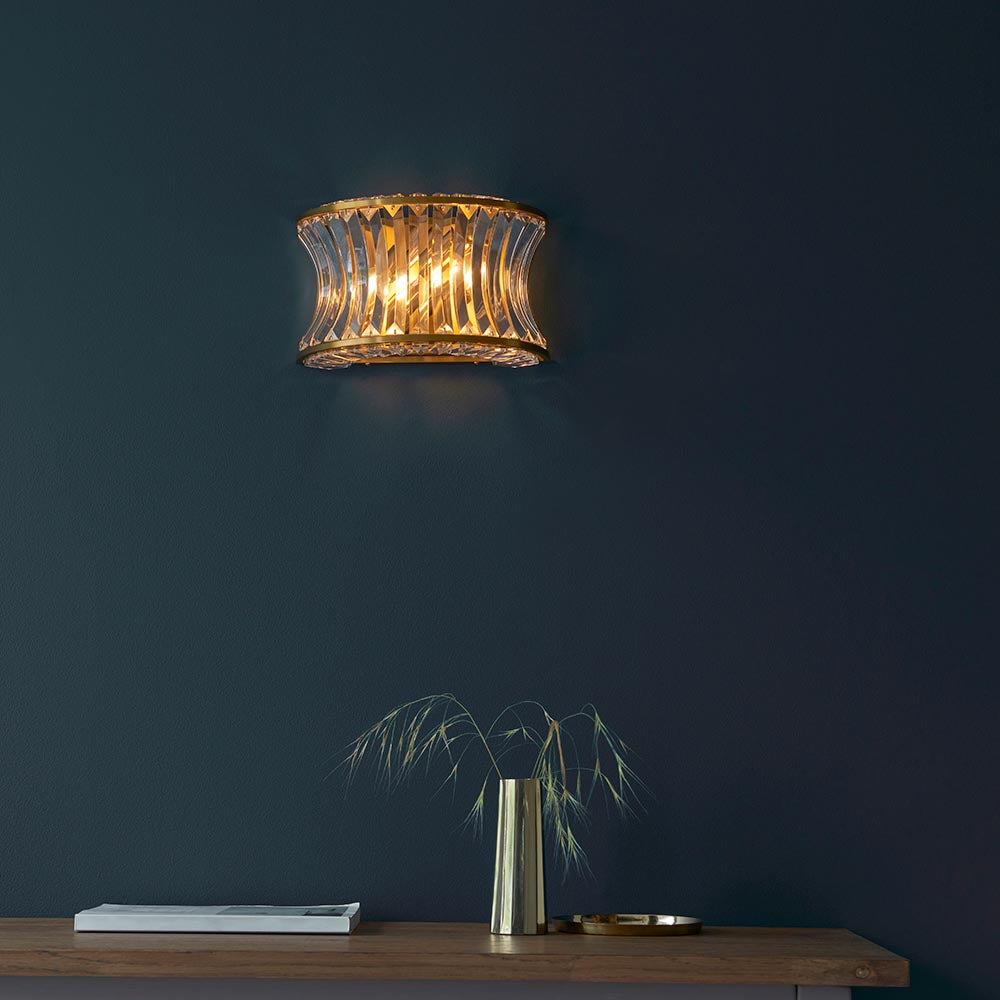 Diana Wall Light Brushed Warm Brass