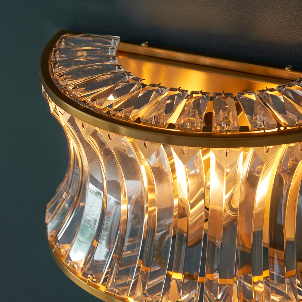 Diana Wall Light Brushed Warm Brass