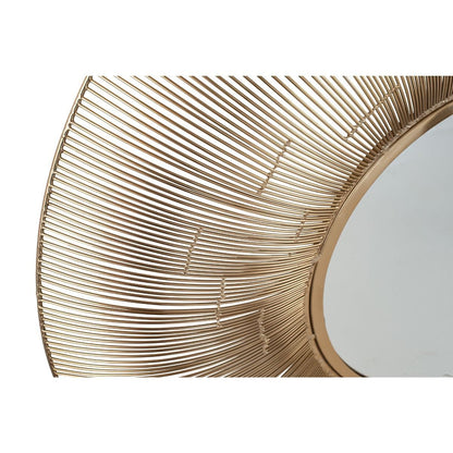 Round Wire 91cm Gold Mirror