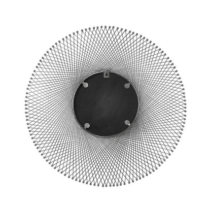 Silver Metal Circular Wall Mirror