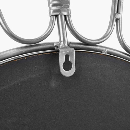 Silver Frame Round Wall Mirror