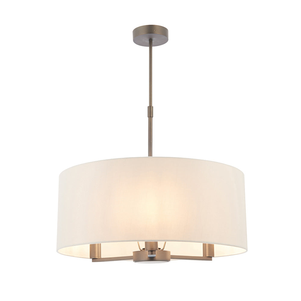 Daley Shaded 3 Light Pendant Antique Bronze