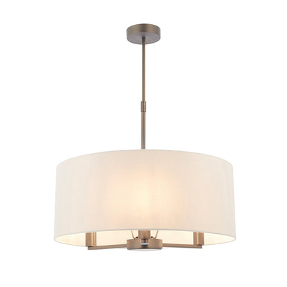 Daley Shaded 3 Light Pendant Antique Bronze