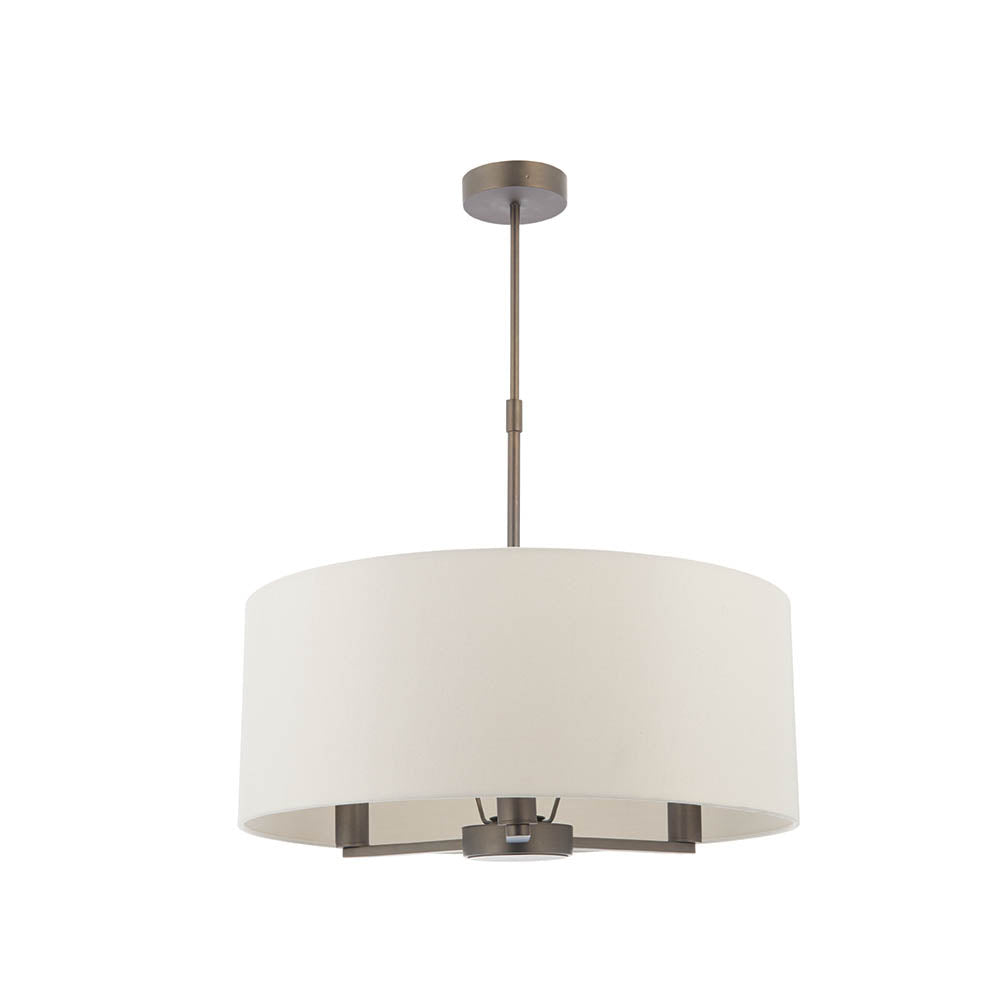 Daley Shaded 3 Light Pendant Antique Bronze