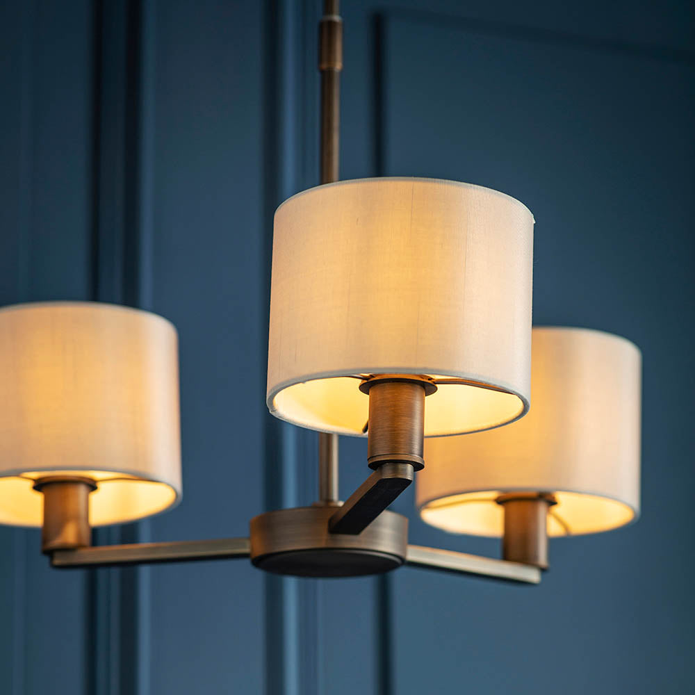 Daley 3 Light Pendant Antique Bronze