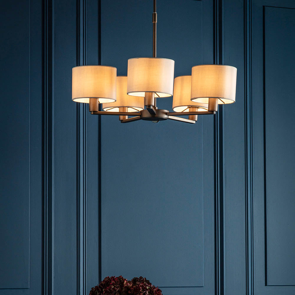 Daley 5 Light Pendant Antique Bronze
