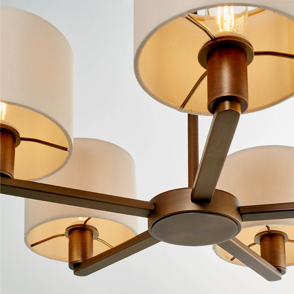 Daley 5 Light Pendant Antique Bronze