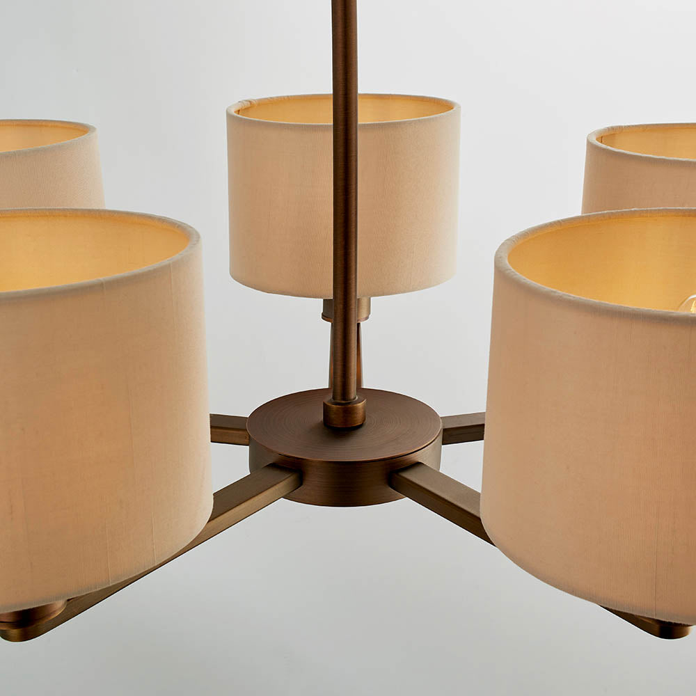 Daley 5 Light Pendant Antique Bronze