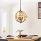 Toba 4-Light Wood Pendant Ceiling Light