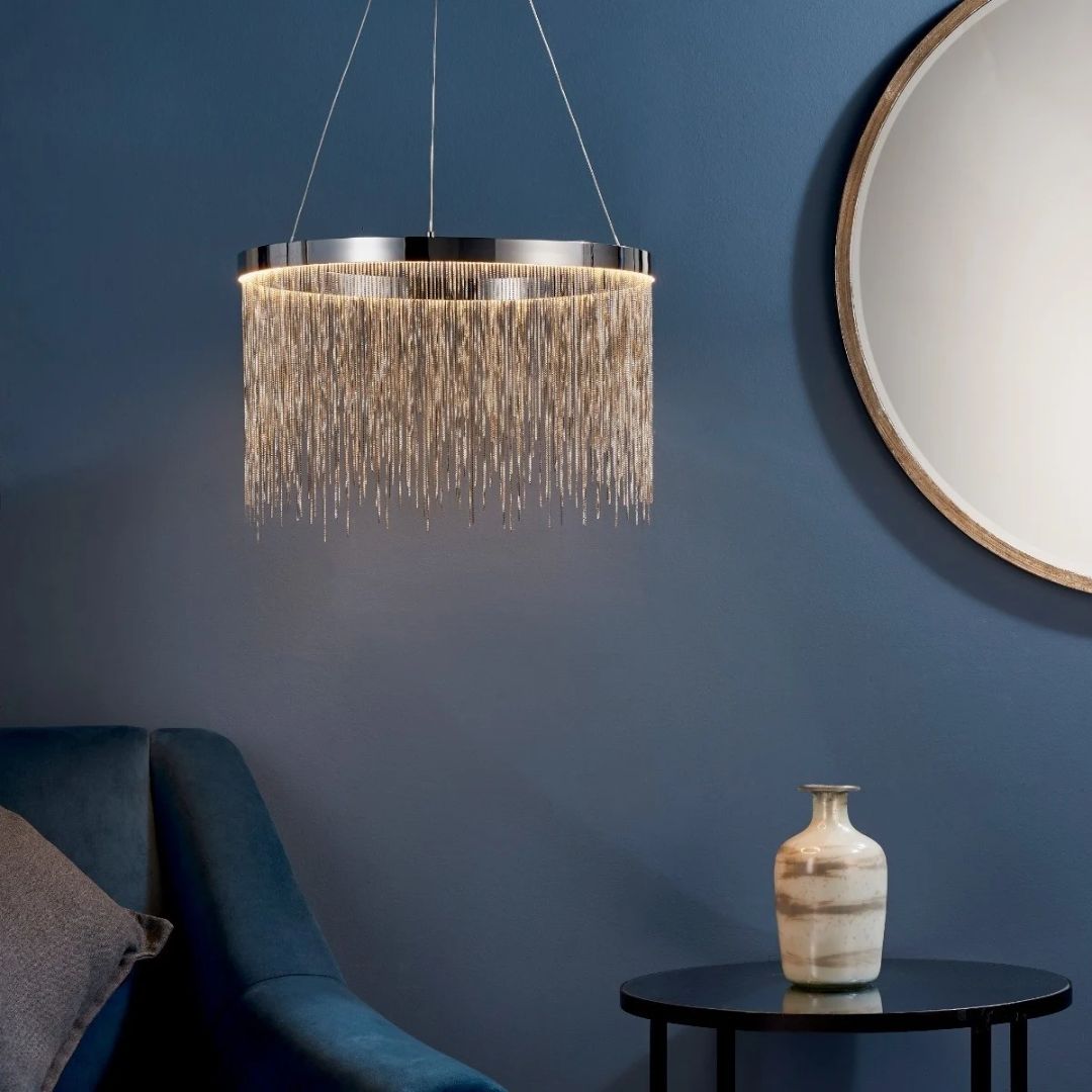 Zelma Polished Chrome LED Ceiling Pendant
