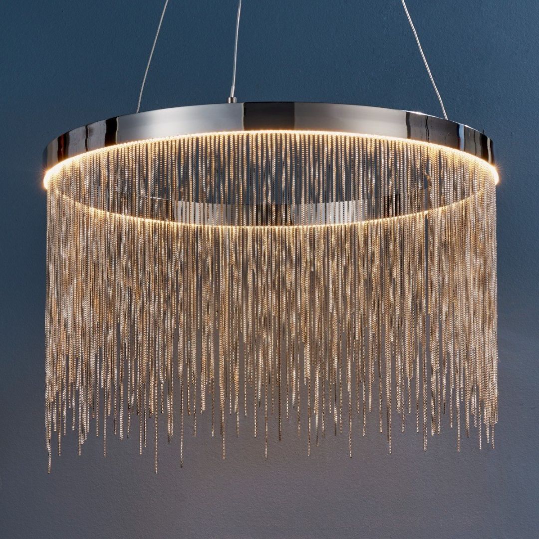 Zelma Polished Chrome LED Ceiling Pendant