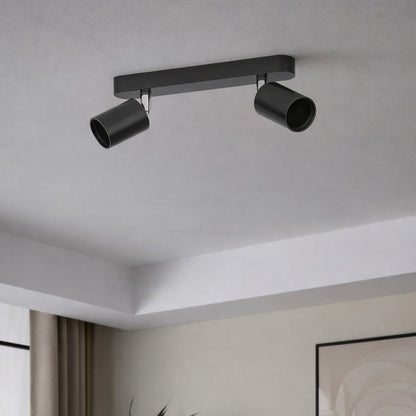 Reciso-e 2-Light Black Spotlight Bar