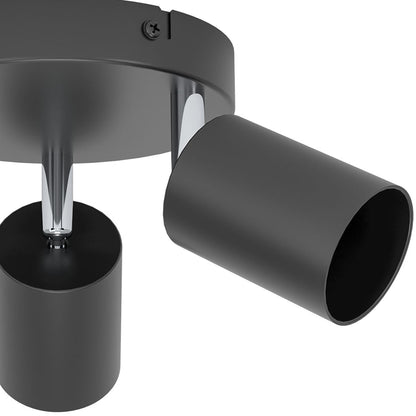Reciso-e 3-Light Black Spot Plate Light