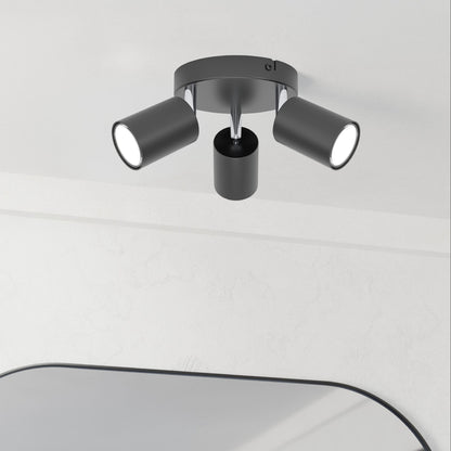 Reciso-e 3-Light Black Spot Plate Light