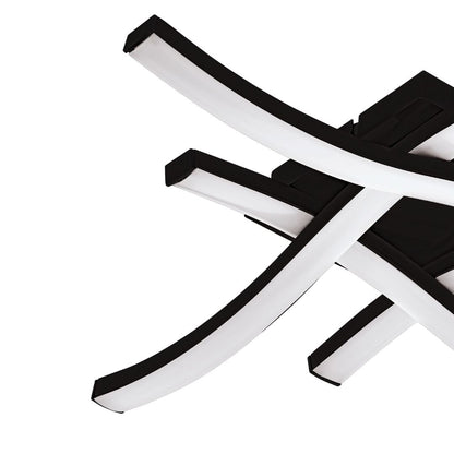 Cabezas Black Flush LED Ceiling Light