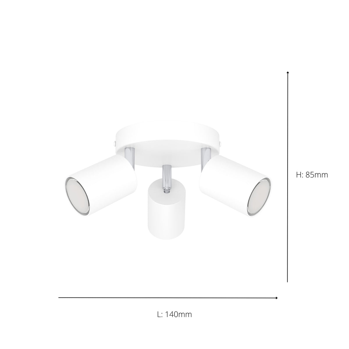 Reciso-e 3-Light White Spot Plate Light