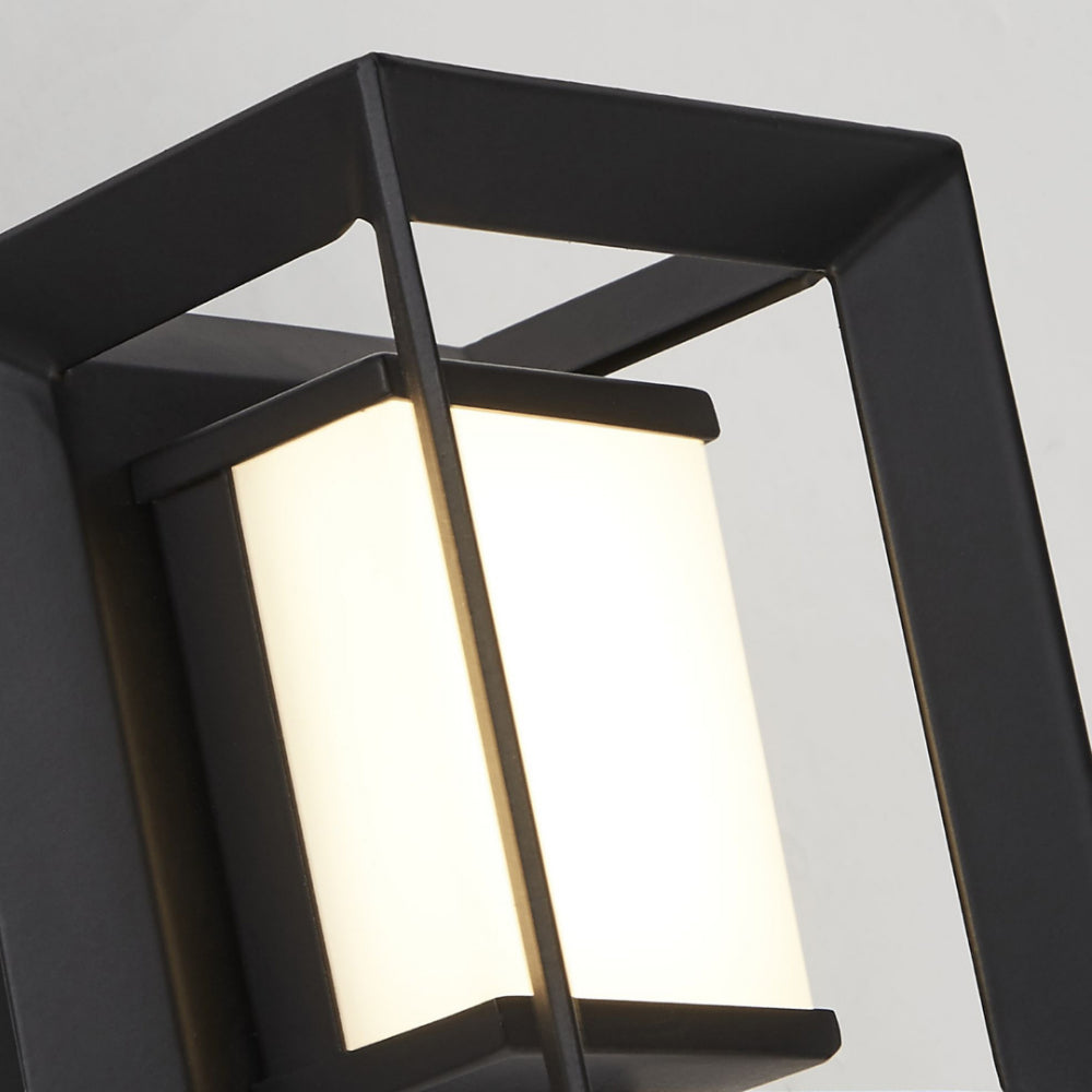 Chaplin Black IP44 LED Wall Light Small