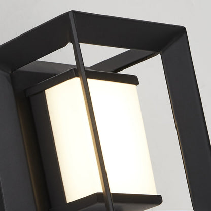 Chaplin Black IP44 LED Wall Light Small