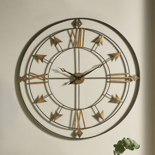 Round Wall Clock Grey